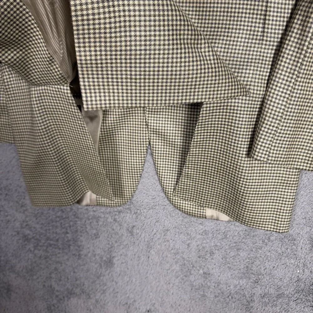 Jack Victor Sport Coat Mens 40R Wool Silk Houndstooth Blazer Jacket Landonwood